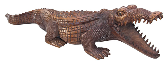Wooden Crocodile 100Cm